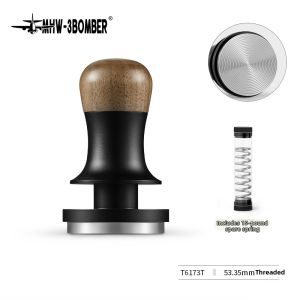 MHW-3BOMBER | High-pressure Coffee Tamper & Distributor Kit Universal Titanium Black