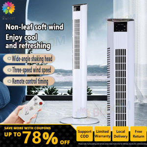 Electric fan floor fan tower fan home mute desktop vertical student dormitory electric fan with air conditioning silent fan remote control refrigeration energy saving and timing for air conditioning