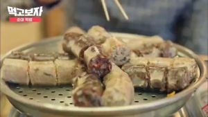 ไส้กรอกเลือด เกาหลี ซูนดา ขนาด 500กรัม สุนที 500g Korean Blood Sausage 순대