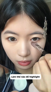 Cọ phấn mắt higlight tam giác cọ bắt sáng đa chức năng làm sáng khuôn mặt rãnh nước mắt quầng thâm