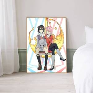 Moetch | Anime D-Darling In The Franxx Classic Vintage Posters HD Quality Wall Art Retro Posters For Home Room Wall Decor