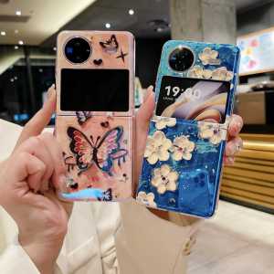 เคสโทรศัพท์มือถือแบบพับได้บางเฉียบพร้อมขอบป้องกันแบบครอบคลุมเต็มจอสำหรับ Vivo X Flip ดีไซน์เรียบหรูแบบป้องกันการตกหล่น