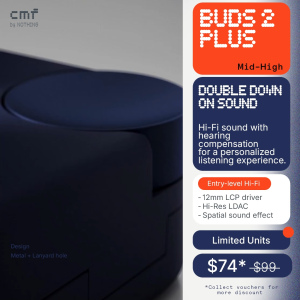 [New] CMF Buds 2 Plus | Hi-Res LDAC | 12mm LCP Driver | 50dB Hybrid ANC | 61hrs battery life | Spatial audio