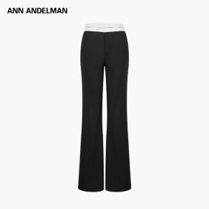 ANN ANDELMAN | Black Casual Straight Leg Flared Pants