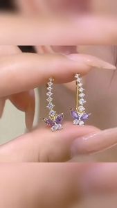 Bông tai xu hướng mới đính đá GW163.45748 - khoen tai nữ set bông tai nữ sang chảnh bông tai đi tiệc sang chảnh hoa tai nữ đẹp bông tai cute bông tai hàn quốc khuyên tai nữ hàn quốc BSTKV - [NaLa Shop]