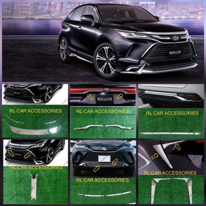 Toyota harrier Venza XU80 2021 2022 2023 2024 MDLT front rear chrome