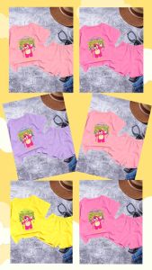 Bộ bé gái hình gấu PRI cho bé gái siêu xinh cho bé 6-24kg.BGL24