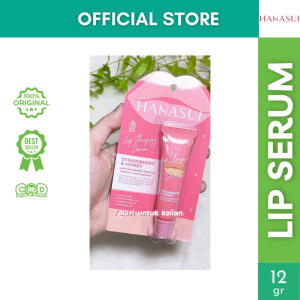 Hanasui Lip Sleeping Serum 12g | Strawberry & Honey Melembapkan Bibir Kering & Cerahkan Bibir Gelap