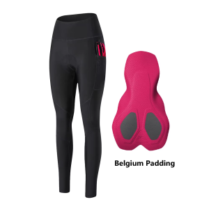 YKYWBIKE | YKYWBIKE Women’s Winter Cycling Bib Tights Thermal Warmth Fleece Female Road Bike Bib Long Pants Riding Bicycle Clothing