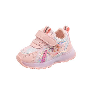 Children's Soft Bottom Sport Shoes with Light for Babies 0-1 Years Old Princess Step-Learning Spring Autumn Single Shoes