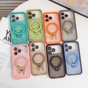 360° Ring Stand For MagSafe Magnetic Heat Dissipation Camera Lens Protector Phone Case For iPhone 17 Pro Max Air 16 15 14 Plus