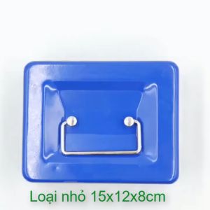 Hộp để đồ cá nhân có khóa số loại nhỏ 15x12x8cm bằng sắt sơn tĩnh điện chống gỉ có nhiều màu cho khách lựa chọn