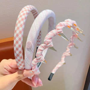 ENEN | Girl Anti-slip Check Weave Headband