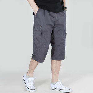 Cotton Washed Multi-Pocket Cargo Pants Straight-Leg Trousers Work Pants Labor Protection Pants Loose plus Size Oversized Casual Pants