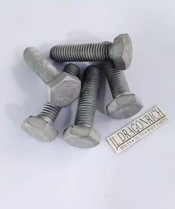1-5PCS M10 [1.5P] G8.8 Hot Dipped Galvanized Hexagonal Head Bolt HDG JLDR
