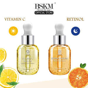 BSKM Beauty Set Retinol Serum&vitamin C Serum for Face Whitening Anti-aging Brighten Improve Dullness 2pcs
