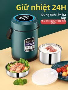 mibinuan | Hộp Cơm Cách Nhiệt Đẹp Mắt Bền Lâu 304 Thép Không Gỉ