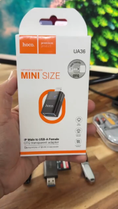 Hoco UA36 OTG 3.0 Light * * Chuyển đổi sang USB / Bộ chuyển đổi iOS cho iP-hone 15 14 13 12 11 Pro Max