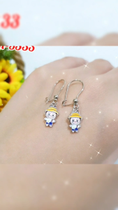 ANTING ANAK PEREMPUAN MODEL CLIP JURAI MOTIF KARTUN PERHIASAN XUPING ANTI ALERGI /AT-5393
