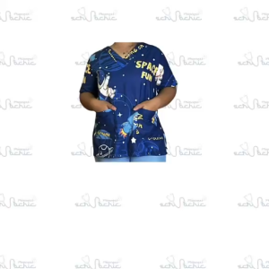 PSC Printed Scrub Suit Top Only for Men & Women/ Canadian Cotton/Medical nurse vet yaya uniform