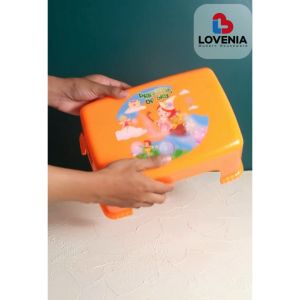 Lovenia Bangku Anak / Kursi Jongkok Plastik Serbaguna Tempat Duduk Pendek