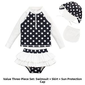 nikoscout | UV Protection Long Sleeve Split Childrens Swimsuit