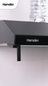 Hamden Casette 60cm SS Enamel Body Basic Rangehood black