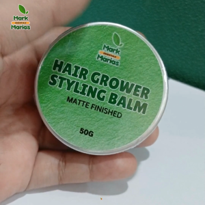 Mark and Marias Hair Grower Styling Balm 50g | Hair Growth Styling Balm | Nourishes & Strengthens Hair | Helps Reduce Hair Fall | Moisturizes Scalp & Hair | Lightweight Non-Greasy Formula | Hair Styling Balm for Men & Women | Daily Care | Premium Quality