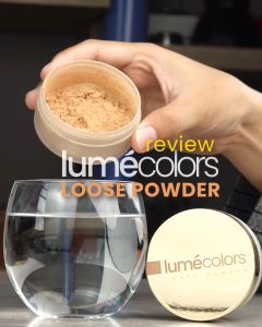 Lumecolors Loose Powder Bedak Tabur Natural Matte untuk Muka Sensitif Jerawat
