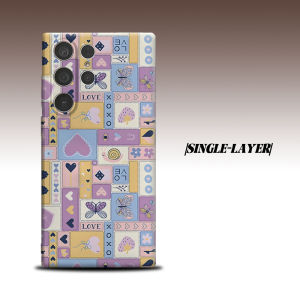 Vintage Patchwork For Samsung Galaxy S26 S25 S24 A56 A36 Dual Layer Luxury Fashion Full Lens Protective Case