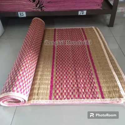 Tikar Samak lipat mendong tradisional 75 (150x200cm) tikar tenun mendong khas tasikmalaya kuat tebal murah
