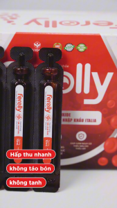Ống bổ sung sắt acid folic không tanh không táo bón Ferolly Dân Khang cho mẹ bầu và người thiếu máu