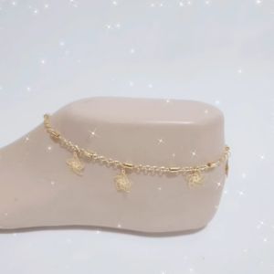 GELANG KAKI DEWASA RANTAI MOTIF PERHIASAN ANTI ALERGI/G-KAKI 65