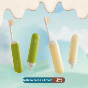 Travel Foldable Toothbrush Soft Bristles Dustproof Compact Independent Packaging Multifunctional Portable Adult Toothbrush