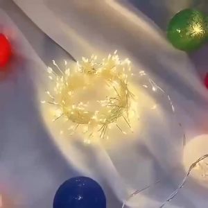 1PC 3M100LED/6M200LED/9M300LED/12M400LED Christmas USB with Remote Control Firecracker Light String Used for Party Decoration