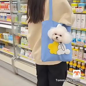 Adorable Outcut Design Pet Outgoing Bag Head Showing Pet Shoulder Travel Bag Cat Puppy Pet Bag