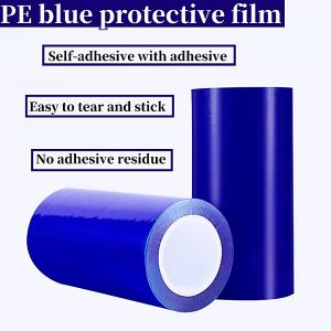 Blue PE Protective Film Self-adhesive Film Tape Aluminium Alloy Stainless Steel Metal Film Electrical Appliance Packaging Film Winding Film Factory Self-selling Quality Assurance