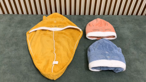 (MTD05) Khăn quấn tóc mũ trùm đầu thấm nước làm khô tóc hình con mèo