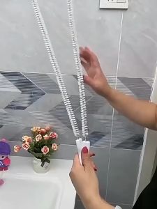 Pipe Dredging Brush Drain Cleaner Sewer Sink Cleaning Brush Household Bendable Tub Plug Hole Remover Tool Bathroom Tools