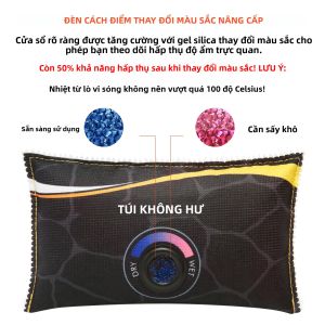 Máy Hút Ẩm Đa Chức Năng Cho Ô Tô Máy Hút Ẩm Túi Sấy Gel Silica Có Thể Tái Sử Dụng Cho Tủ Quần Áo Tủ Giày - Dung Tích 300-500ml