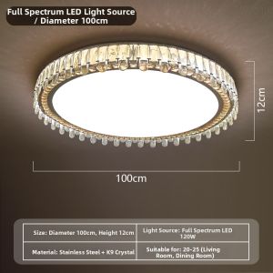 DENGGUANGYE | Modern Luxury Crystal Ceiling Light LED Smart