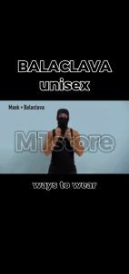 BALACLAVA FULL FACEMASK FULL BONET RIDING HEAD GEAR for man and woman (PLAIN BLACK - B1T1)