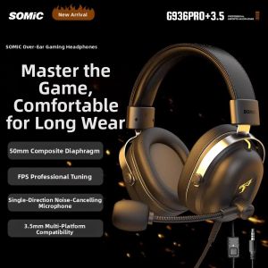 SOMIC | Dual Microphone 7.1 Channel Wired Noise Cancelling Headset for Gaming