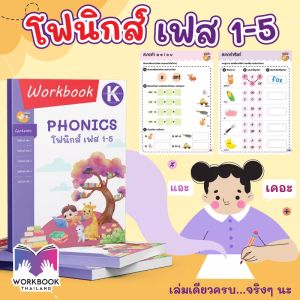 หนังสือ แบบฝึกหัด ( โฟนิกส์ เฟส 1-5 ) Phonics (mama say sheets) Worksheet Thailand