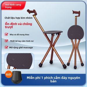 ZHONGLIANG | Ghế Gậy Chống Đi Bộ Có Thể Gấp Và Điều Chỉnh Cho Người Cao Tuổi Với Hỗ Trợ Leo Núi