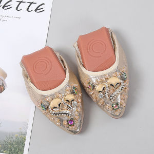 Comfortable 2025 New Egg Roll Dance Shoes Womens Flat Bottom Single Shoes Small Size 313233 Large Size Bean Bean Shoes 414243