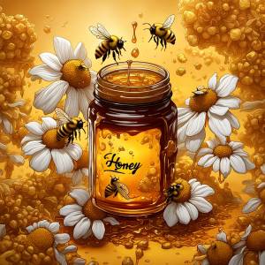 HUACAN 5D Diy Diamond Painting Honey Bees Landscape Full Drill Decoration For Home Diamond Mosaic Daisy