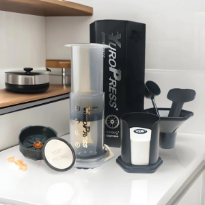 YRP เครื่องชงกาแฟเอสเปรสโซแบบพกพา French Press barista เครื่องมือกาแฟหม้อ Air กดหยดกาแฟเครื่องตัวกรองกระดาษ 64 มม.350 PCS