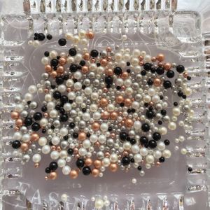 [Shi] Authentic Swarovski Diamond Pearl Beads 5809 Non-Hole Full round Pearl 1.5/2/3mm round Beads Nail Ornament