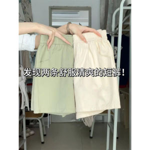 High Waist Loose Fit Cotton Linen Workwear Shorts Womens Summer Thin New Style Casual Pants Wide Leg Small Size